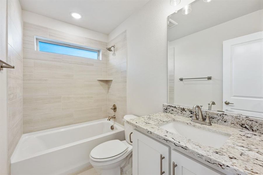 Furnished interior view inside a new home in Union Park Classic 60, Little Elm (Image 11). Furnished interior view inside a new home in Union Park Classic 60, Little Elm (Image 11).