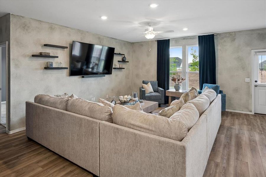 Furnished interior view inside a new home in Whitewing Trails, Princeton (Image 12).
