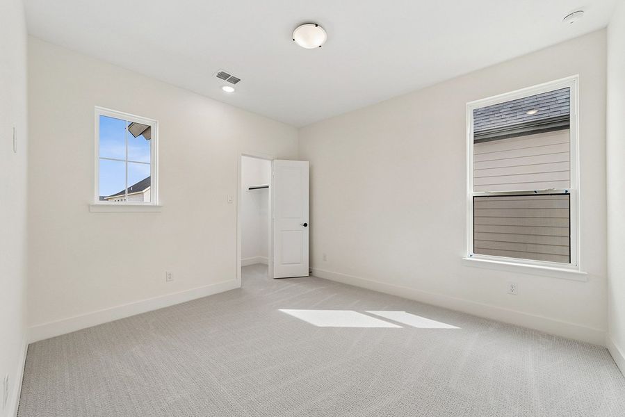 Representative unfurnished interior of a home built from the Leona by Landon Homes in Fields - East Village, Frisco (Image 39). Representative unfurnished interior of a home built from the Leona by Landon Homes in Fields - East Village, Frisco (Image 39).