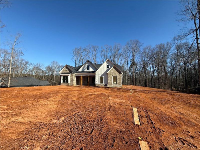 In-progress construction of a new home in , Pendergrass, GA (Image 5).