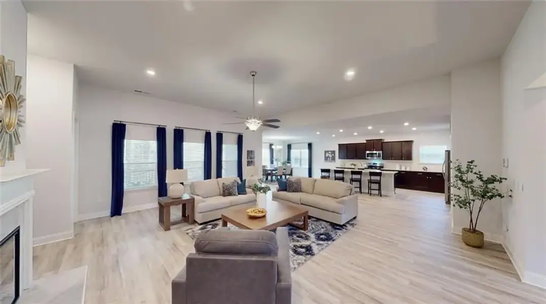 Furnished interior view inside a new home in Mirror Lake at South Harbour, Villa Rica (Image 5).