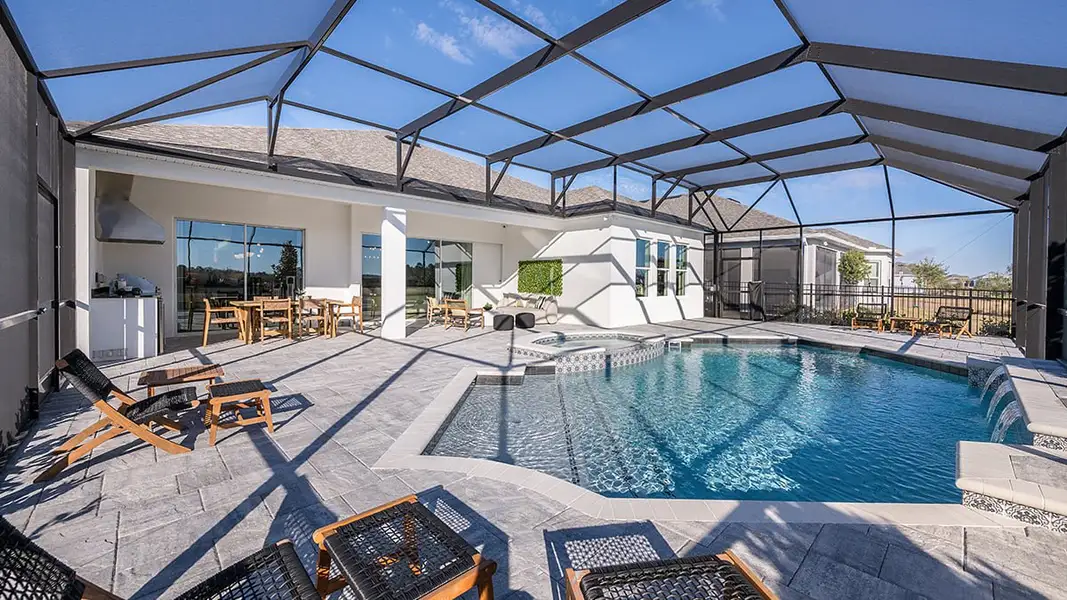 Representative exterior details of a home built from the Pallazio II by Taylor Morrison in Westview Community Group Page, Kissimmee (Image 3).