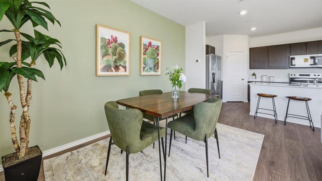 Furnished interior view inside a new home in Arbor Trails South, Princeton (Image 12).