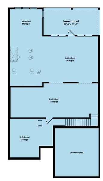 2D floor plan layout of this home in Cresswind at Spring Haven, Newnan, GA (Image 5). 2D floor plan layout of this home in Cresswind at Spring Haven, Newnan, GA (Image 5).
