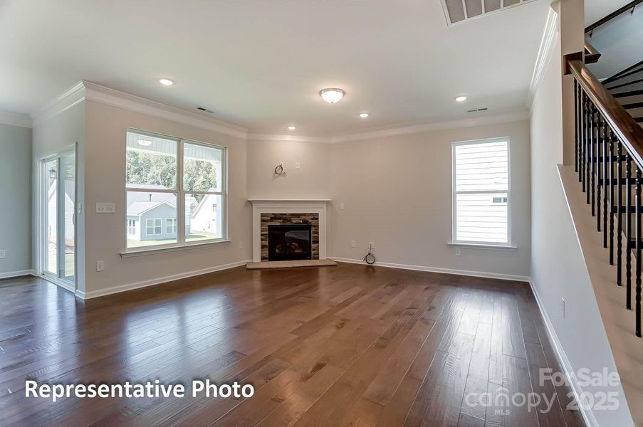 Spacious, unfurnished interior of a new home in Villas at Prestwick, Mooresville (Image 23).