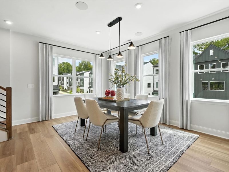 Representative furnished interior of a home built from the Beau by Tri Pointe Homes in Archer Row, Charlotte (Image 17).