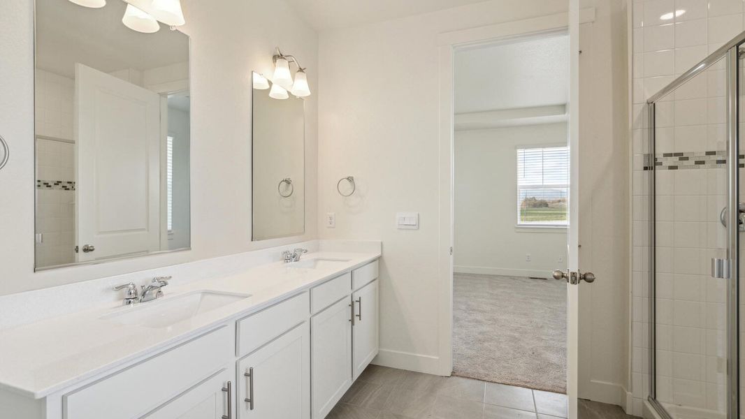Furnished interior view inside a new home in Vantage, Berthoud (Image 9). Furnished interior view inside a new home in Vantage, Berthoud (Image 9).