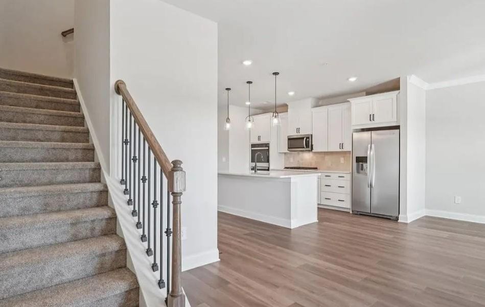 Furnished interior view inside a new home in , Cumming (Image 9). Furnished interior view inside a new home in , Cumming (Image 9).