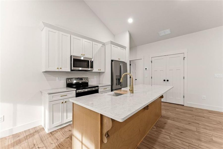 Furnished interior view inside a new home in , Cleveland (Image 12).