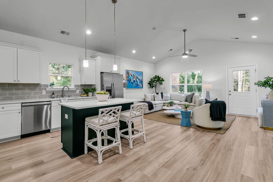 Furnished interior view inside a new home in , Summerville (Image 32).