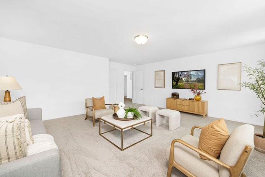 Representative furnished interior of a home built from the TA4000 by True Homes in Streamside, Red Cross (Image 9).