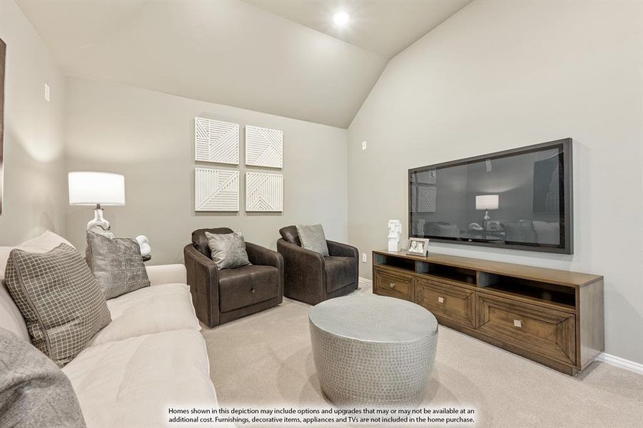 Furnished interior view inside a new home in Hayes Crossing, Midlothian (Image 23). Furnished interior view inside a new home in Hayes Crossing, Midlothian (Image 23).