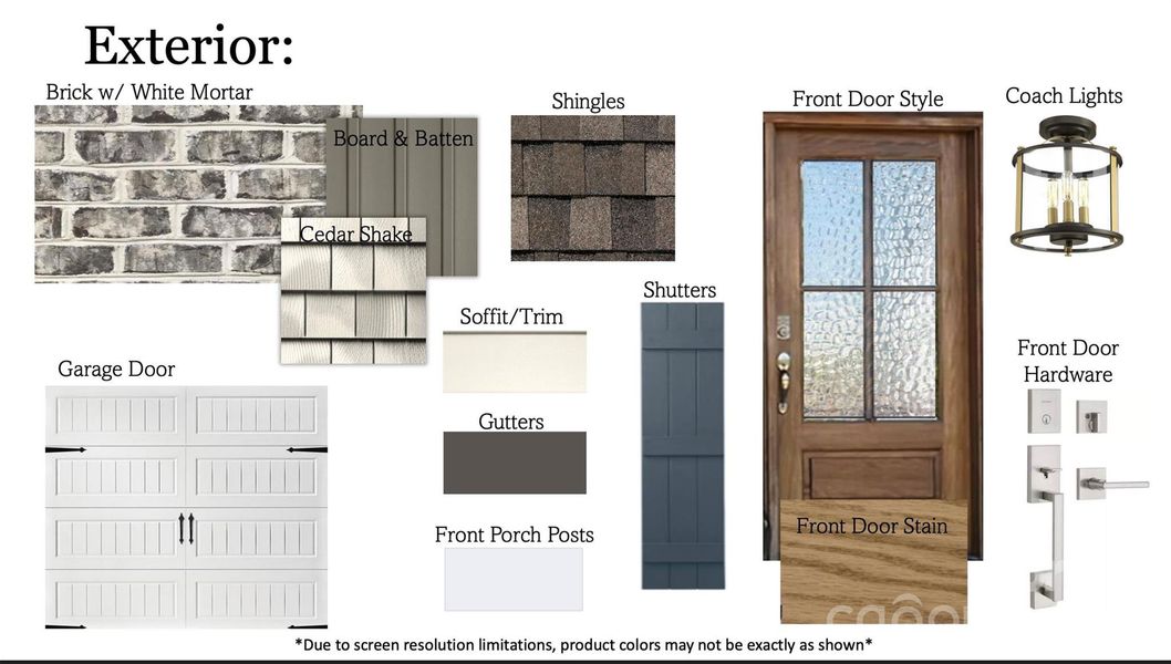 Selections for exterior