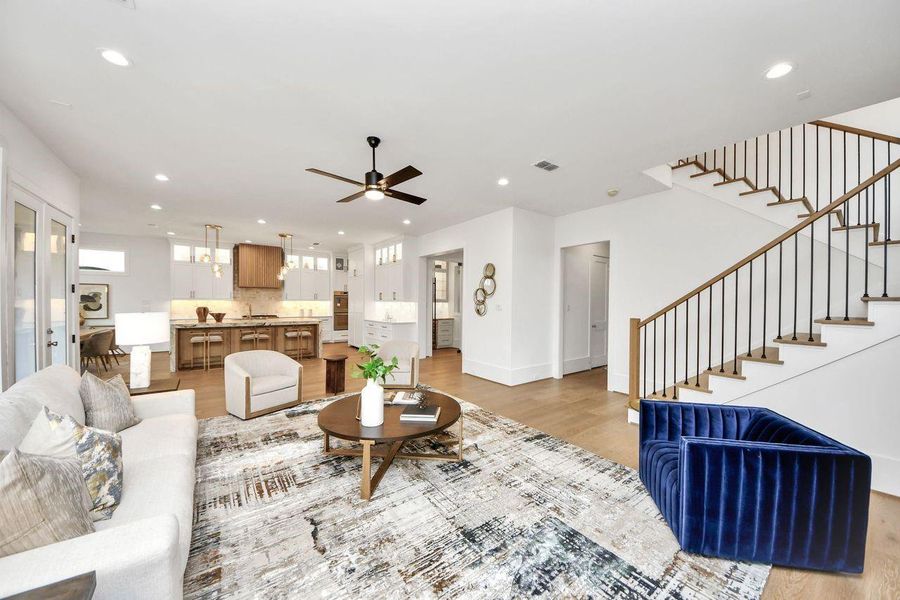 Furnished interior view inside a new home in , Houston (Image 35).