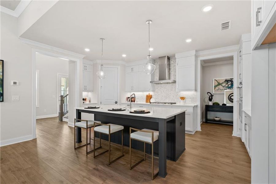 Furnished interior view inside a new home in Promenade at Sawnee Village, Cumming (Image 9).