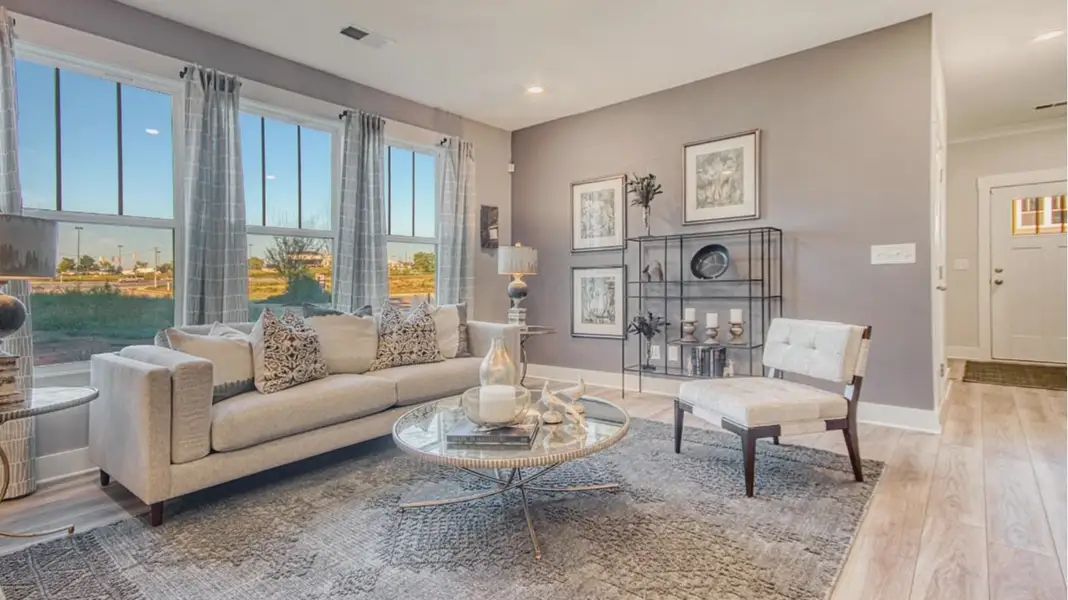 Furnished interior view inside a new home in Sidney Creek Townhomes, Zebulon (Image 4).