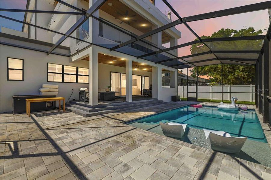 Exterior details and patio area of a home in , Tampa (Image 30).