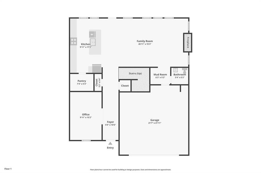 2D floor plan layout of this home in Ivey Township, Dallas, GA (Image 4).