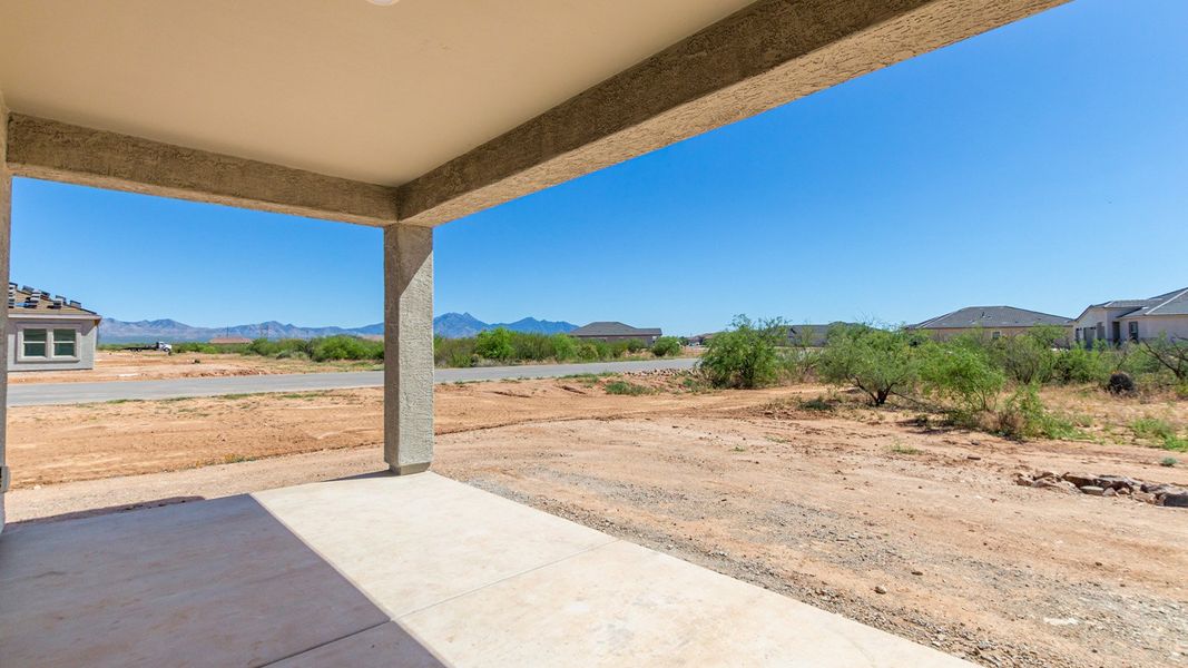 Representative exterior details of a home built from the Sedona - Plan H50T7 by D.R. Horton in Sahuarita Acres, Sahuarita (Image 3).
