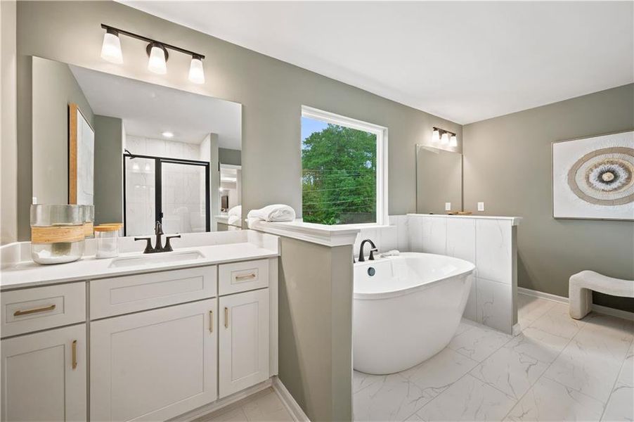 Furnished interior view inside a new home in Everson, Snellville (Image 39).