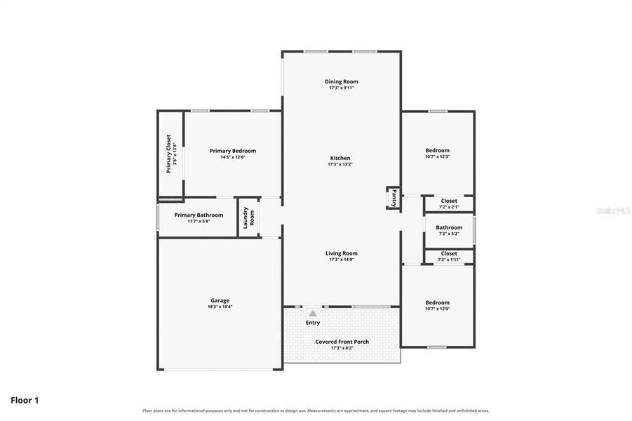 2D floor plan layout of this home in , Dunnellon, FL (Image 5).