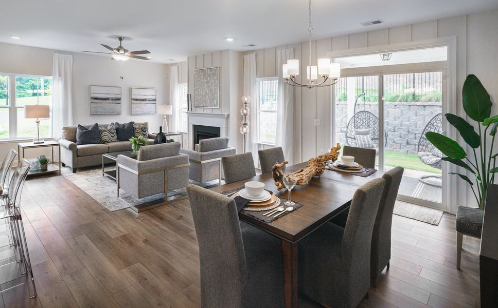 Representative furnished interior of a home built from the The Kensington A by Cothran Homes in Reidville Town Center, Reidville (Image 15).