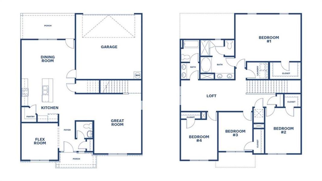 2D floor plan layout of this home in Westland, Bogart, GA (Image 2). 2D floor plan layout of this home in Westland, Bogart, GA (Image 2).