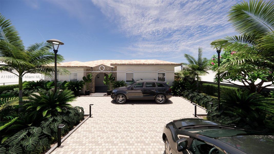 Exterior details and patio area of a home in , Miami Shores (Image 11). Exterior details and patio area of a home in , Miami Shores (Image 11).