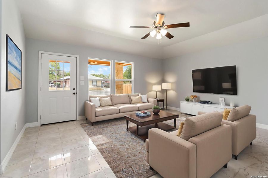 Furnished interior view inside a new home in , San Antonio (Image 11). Furnished interior view inside a new home in , San Antonio (Image 11).