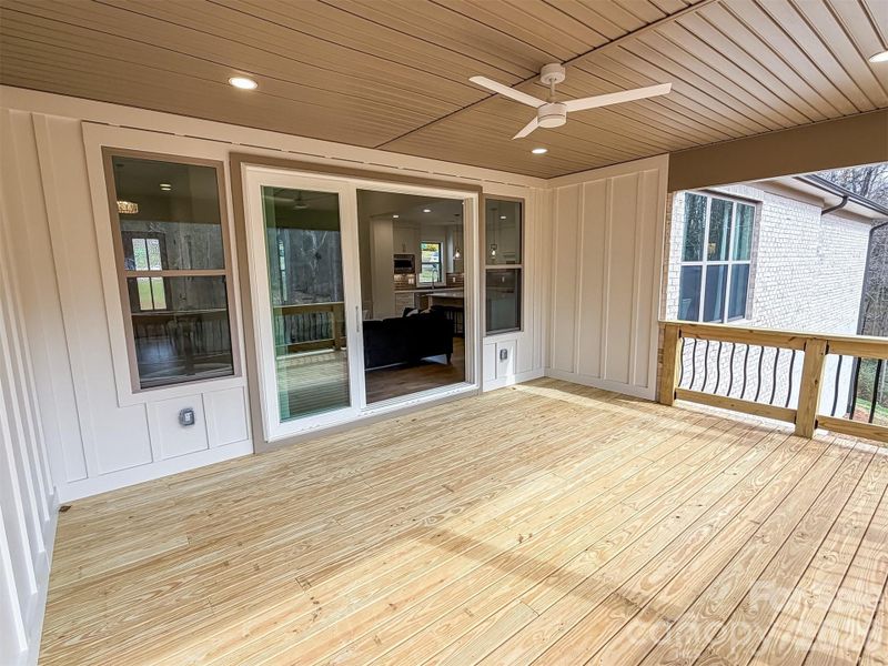 Exterior details and patio area of a home in , Newton (Image 27).