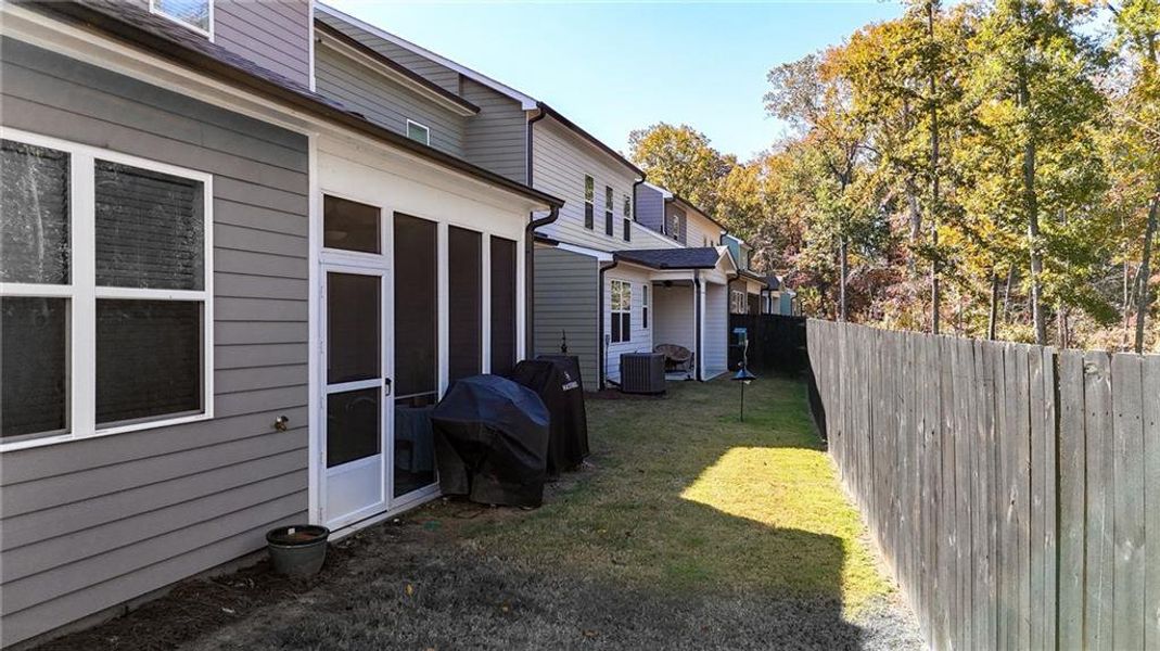 Exterior details and patio area of a home in , Flowery Branch (Image 3).