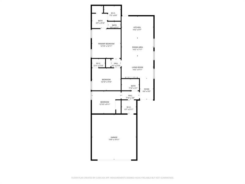 2D floor plan layout of this home in , Hillsboro, TX (Image 5).