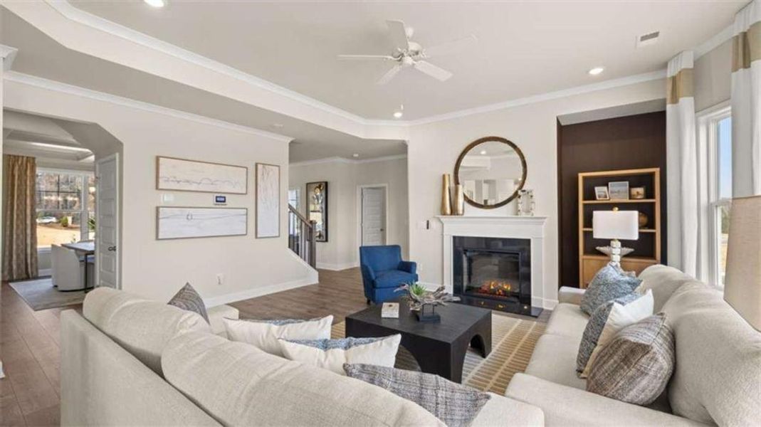 Furnished interior view inside a new home in Evergreen Crossing, Locust Grove (Image 8).