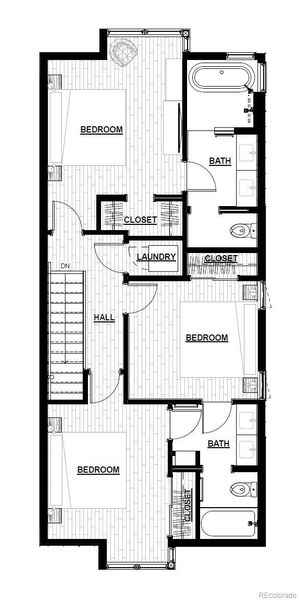 2D floor plan layout of this home in , Fraser, CO (Image 6).