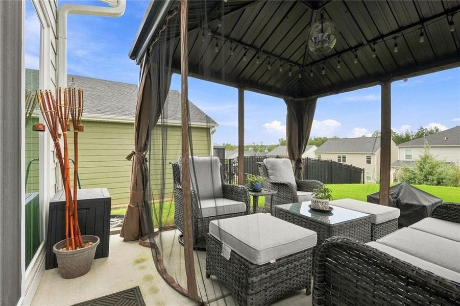 Exterior details and patio area of a home in , Hoschton (Image 25). Exterior details and patio area of a home in , Hoschton (Image 25).