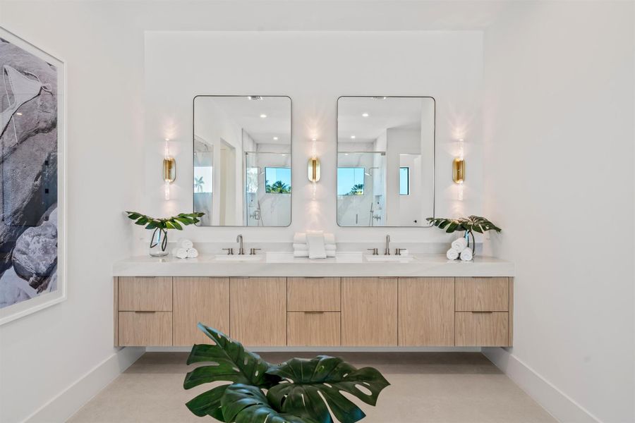 Furnished interior view inside a new home in , Delray Beach (Image 29).