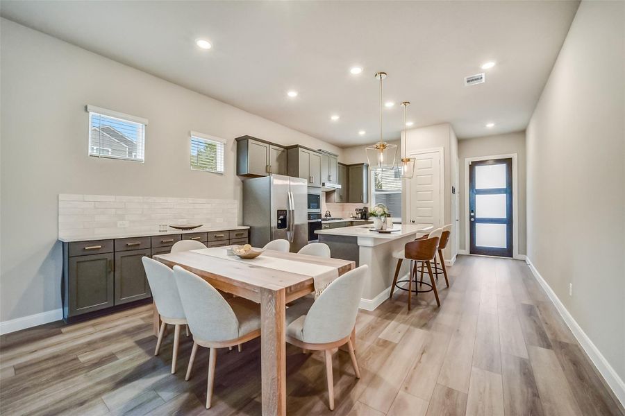 Furnished interior view inside a new home in , Houston (Image 13).