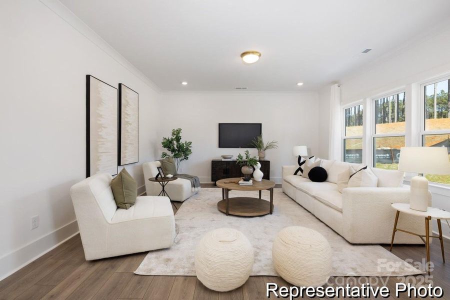 Furnished interior view inside a new home in Morrow Brook, Albemarle (Image 11). Furnished interior view inside a new home in Morrow Brook, Albemarle (Image 11).