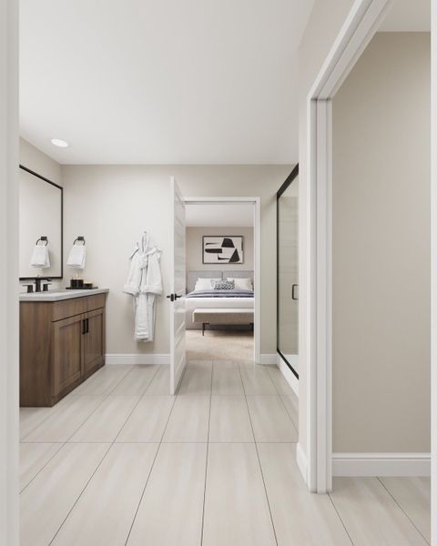 Furnished interior view inside a new home in Lake Bluff, Greeley (Image 17). Furnished interior view inside a new home in Lake Bluff, Greeley (Image 17).