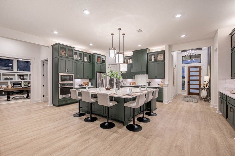 Furnished interior view inside a new home in Sweetwater, Austin (Image 27).