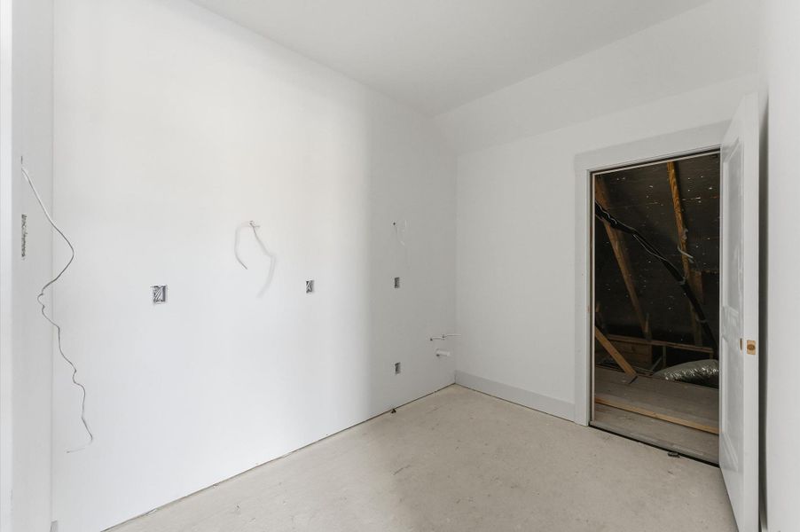 Office area or flex space on the top level.