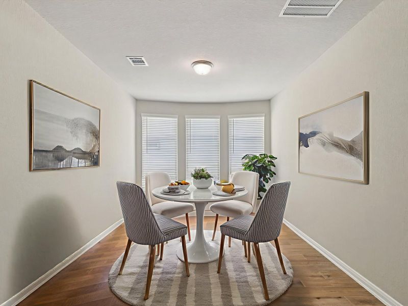 Furnished interior view inside a new home in Arcadia Ridge - Premier Series, San Antonio (Image 5). Furnished interior view inside a new home in Arcadia Ridge - Premier Series, San Antonio (Image 5).