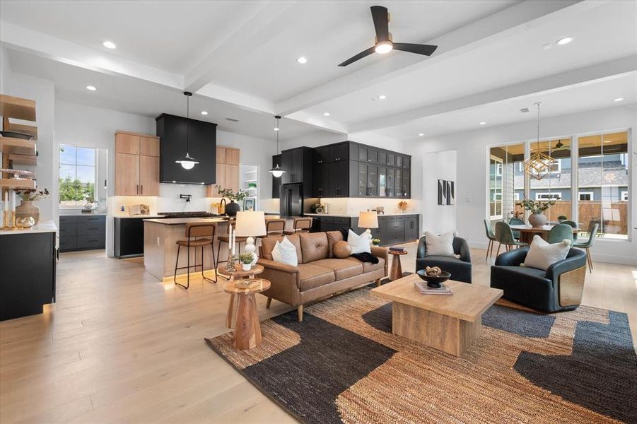 Furnished interior view inside a new home in , Roanoke (Image 29).