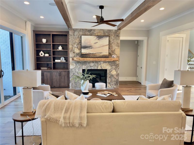 Furnished interior view inside a new home in , Weddington (Image 14).