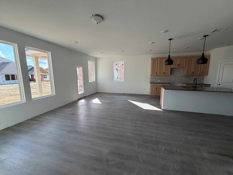 Open Kitchen-Living-Dining Room Construction Progress