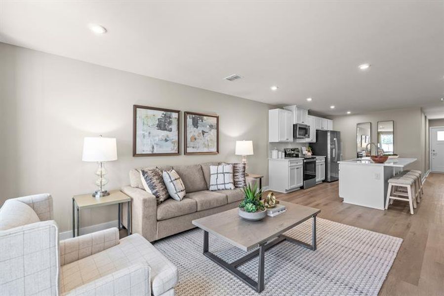 Representative furnished interior of a home built from the NEW - Dunmore by Ryan Homes in Middle Creek Village, Bolivia (Image 17).