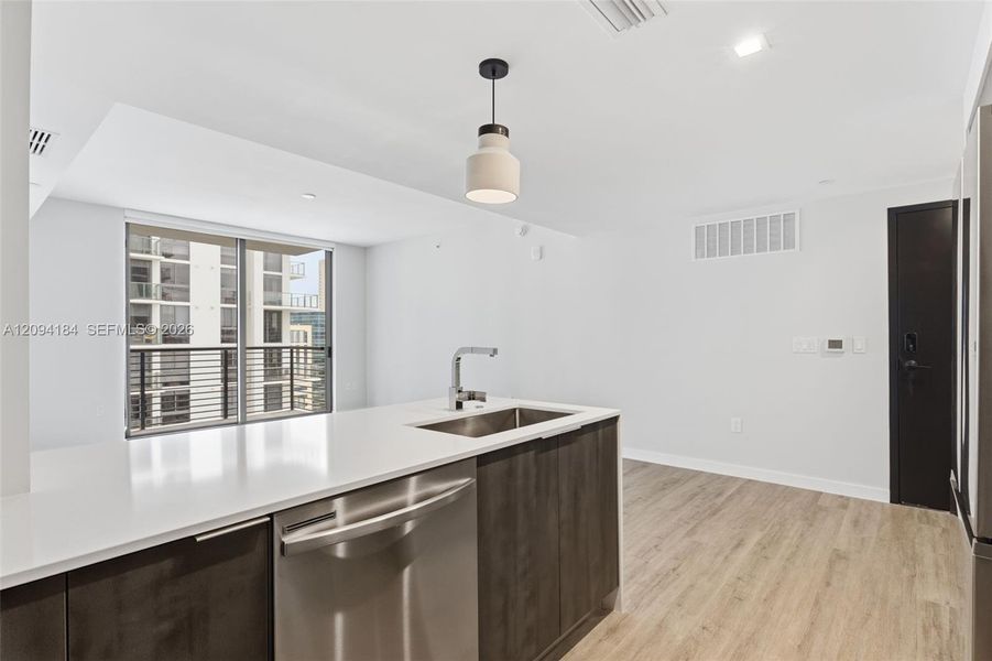 Furnished interior view inside a new home in , Miami (Image 8).