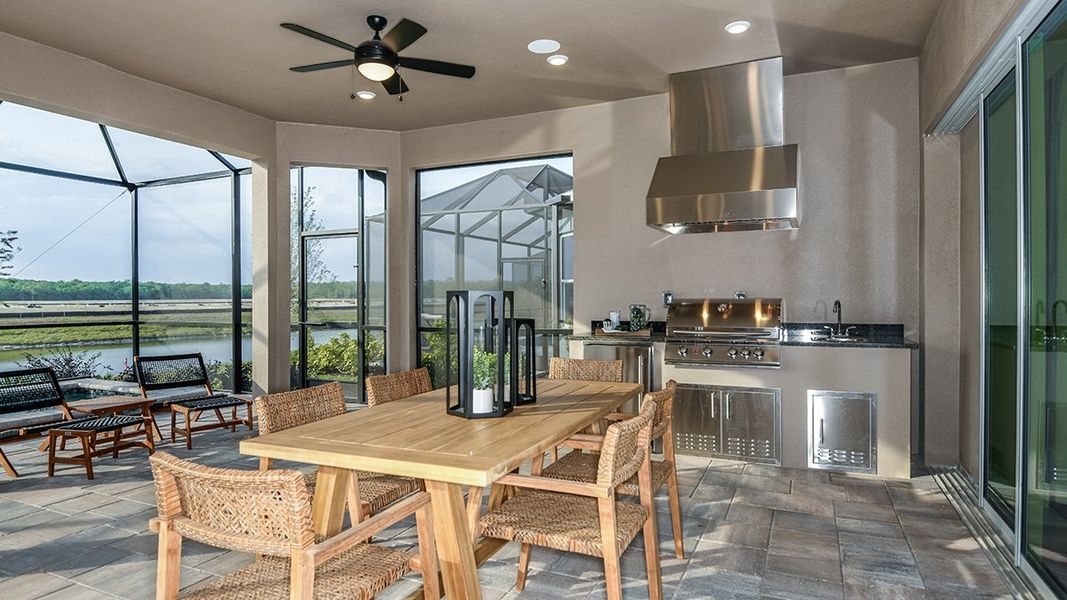 Representative furnished interior of a home built from the Pallazio by Taylor Morrison in Esplanade at Westview, Kissimmee (Image 26). Representative furnished interior of a home built from the Pallazio by Taylor Morrison in Esplanade at Westview, Kissimmee (Image 26).
