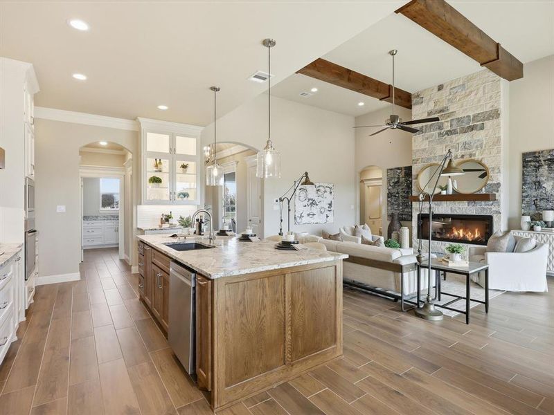 Furnished interior view inside a new home in , Granbury (Image 33).