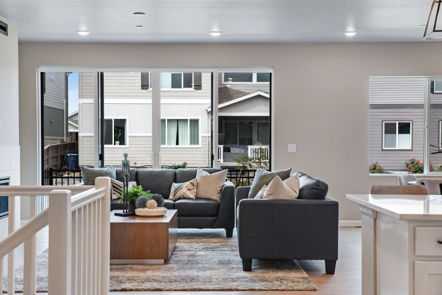 Furnished interior view inside a new home in Reunion, Commerce City (Image 8).